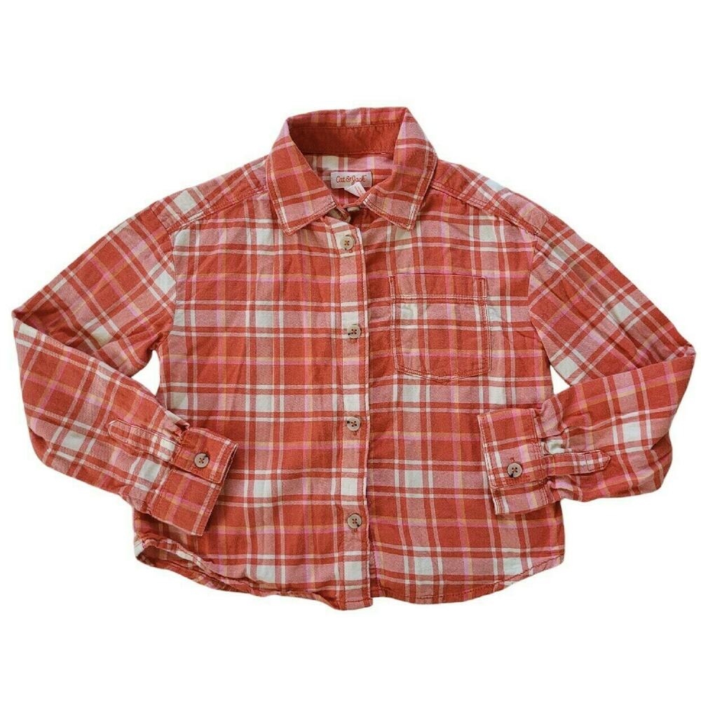 Cat & Jack Long Sleeve Plaid Shirt